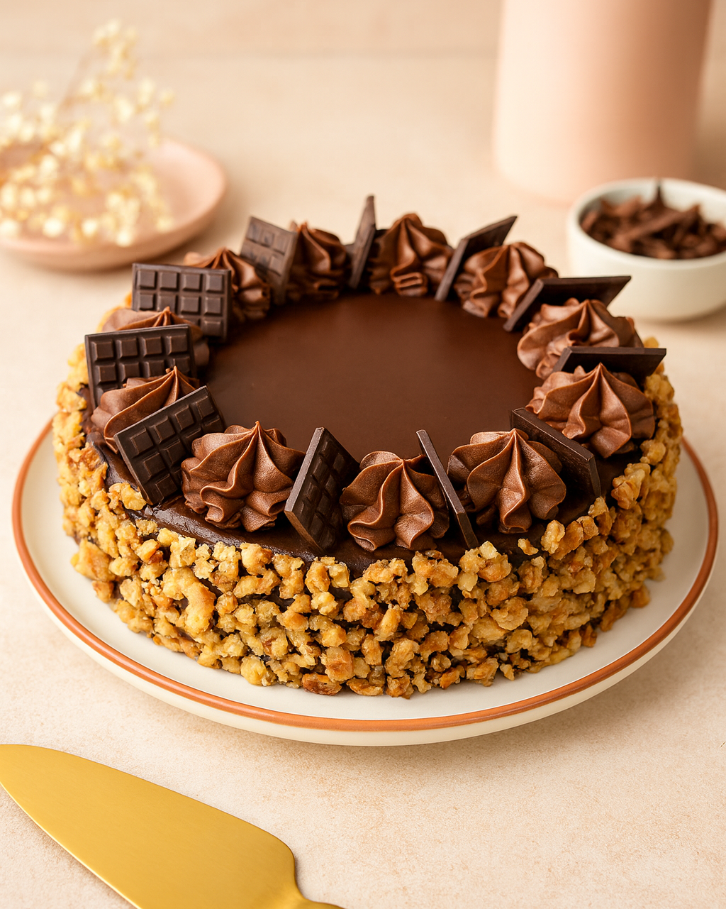 CHOCOLATE WALNUT CAKE